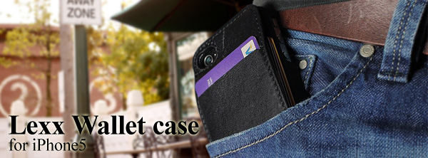 最大8枚の抜群なカード収納力と取り出しやすさを誇るiPhone5用ケース『Lexx Wallet case for iPhone5』予約開始のお知らせ