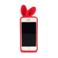 Rabbit horn（レッド） iPhone5のホワイトに装着