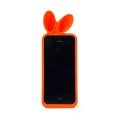 Rabbit horn（オレンジ） iPhone5のブラックに装着