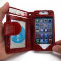 WALLETBOOK for iPhone4S/4 (ウォレットブック)　クロコレッド