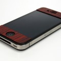 「TRUNKET wood skin for iPhone4（ブラッドレッド）」