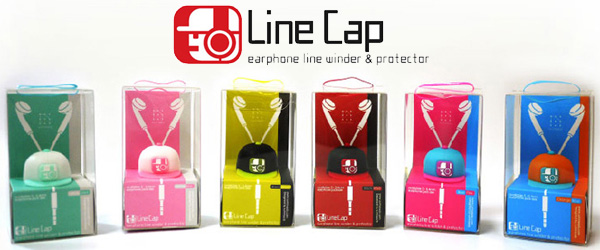 野球帽の形状をデザインしたイヤホンジャックアクセサリー『Line Cap for earphone』 
