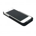 置きらく充電レシーバー for iPhone5（ブラック）をiPhone5（ホワイト）に装着