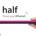 ICカード内部収納型iPhone5用ケース『half for iPhone5』