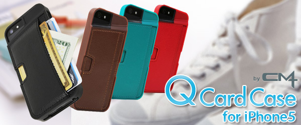 カードホルダー搭載のiPhone5用ケース『Qcard case for iPhone5』予約開始のお知らせ